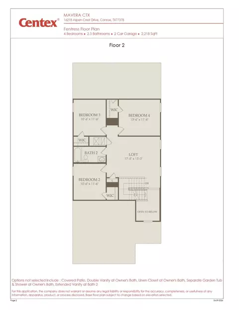 Floorplan - 15877 Blass Valley Dr, Conroe, TX 77302 photo 2 of 2