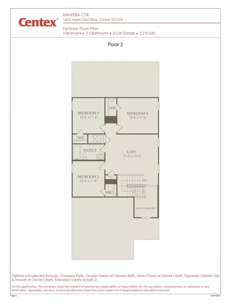Floorplan - 15877 Blass Valley Dr, Conroe, TX 77302 photo 4 of 4