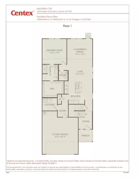 Floorplan - 15877 Blass Valley Dr, Conroe, TX 77302 photo 1 of 2
