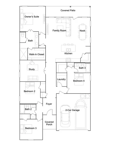 Floorplan - 1815 New Dawn Dr, Angleton, TX 77515 photo 1 of 1