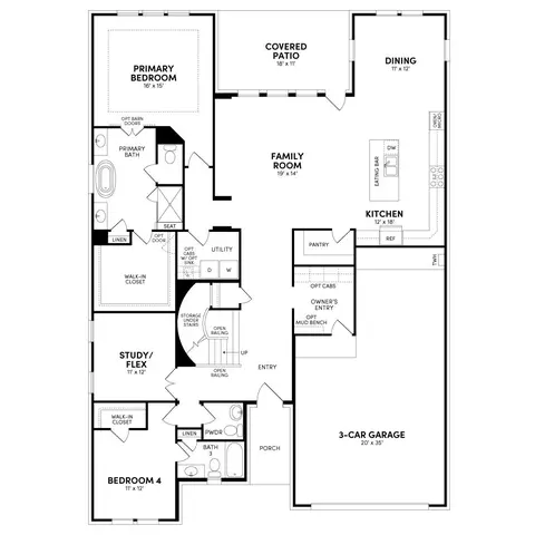 Floorplan - 2706 Tranquil Sun Ln, Webster, TX 77598 photo 1 of 2