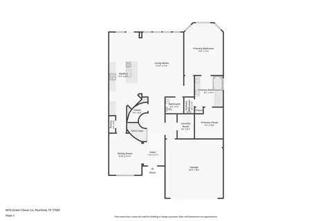 Floorplan - 2118 Rawls Ranch Dr, Conroe, TX 77301 photo 1 of 2