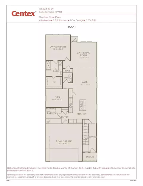 Floorplan - 23115 Daftmill Dr, Waller, TX 77484 photo 3 of 4