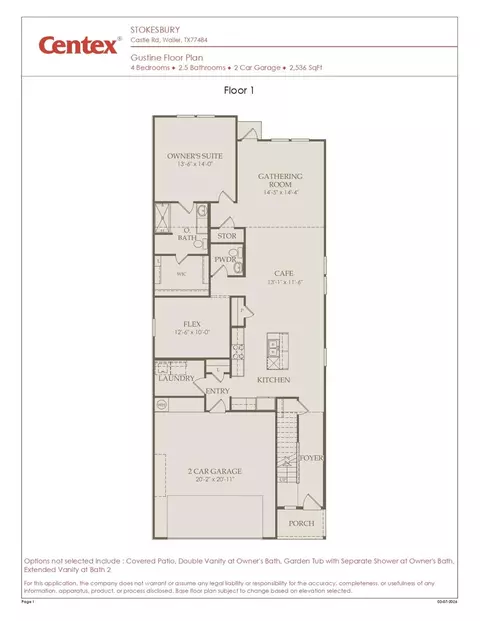 Floorplan - 23115 Daftmill Dr, Waller, TX 77484 photo 1 of 4