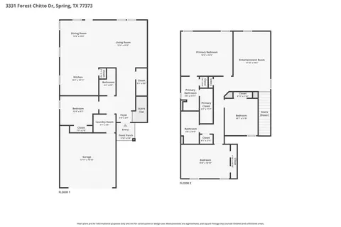 Floorplan - 3331 Forest Chitto Dr, Spring, TX 77373 photo 1 of 1