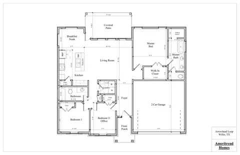 Floorplan - 15506 Arrowhead Loop W, Willis, TX 77378 photo 1 of 2