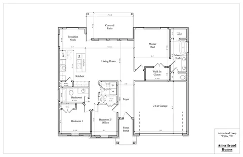 Floorplan - 15506 Arrowhead Loop W, Willis, TX 77378 photo 2 of 2