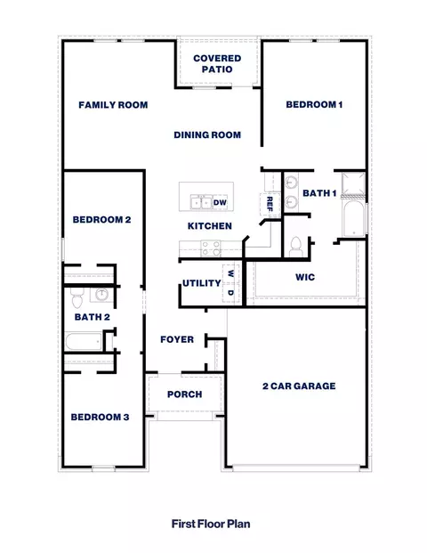 Floorplan - 20008 Hilbert Ln, New Caney, TX 77357 photo 1 of 1