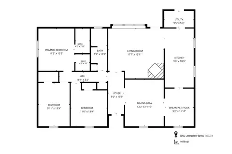 Floorplan - 23402 Lestergate Dr, Spring, TX 77373 photo 1 of 1