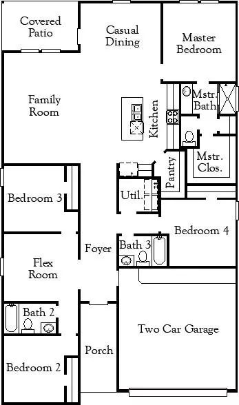 Floorplan - 1950 Stargazer Ln, Angleton, TX 77515 photo 1 of 1