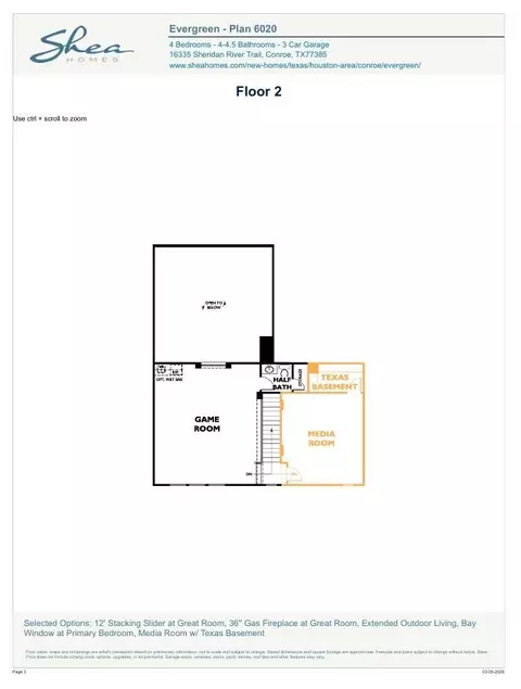 Floorplan - 15927 Iris Meadow Dr, Conroe, TX 77302 photo 3 of 3