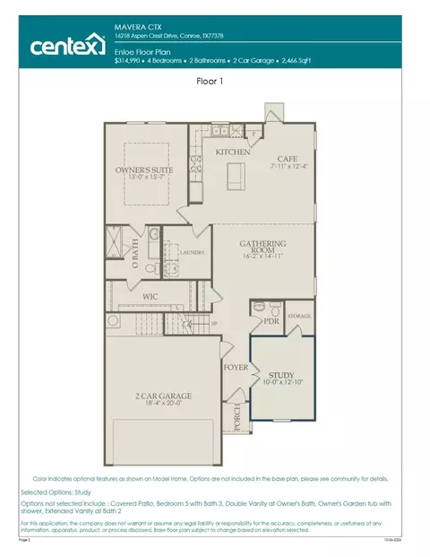 Floorplan - 15079 Rustic Moon Rd, Conroe, TX 77302 photo 1 of 2