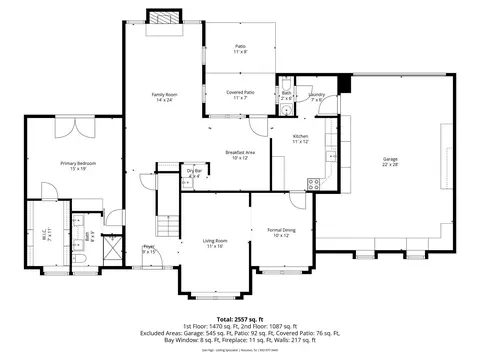 Floorplan - 7910 Oak Moss Dr, Spring, TX 77379 photo 1 of 3