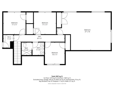 Floorplan - 7910 Oak Moss Dr, Spring, TX 77379 photo 2 of 3