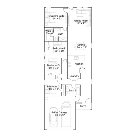 Floorplan - 13841 Trinity Hollow Rd, Willis, TX 77378 photo 1 of 1