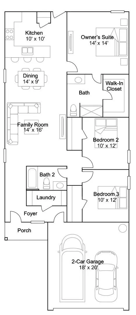 Floorplan - 557 Falling Cave Dr, Willis, TX 77378 photo 1 of 1