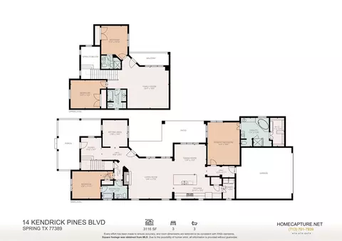 Floorplan - 14 Kendrick Pines Blvd, Spring, TX 77389 photo 2 of 2