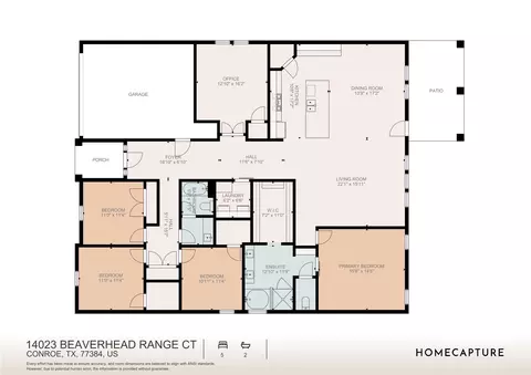 Floorplan - 14023 Beaverhead Range Ct, Conroe, TX 77384 photo 2 of 2