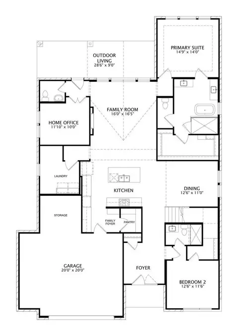 Floorplan - 342 Silver Sage St, Conroe, TX 77304 photo 1 of 2
