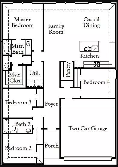 Floorplan - 12064 Moonlight Path Dr, Conroe, TX 77304 photo 1 of 1