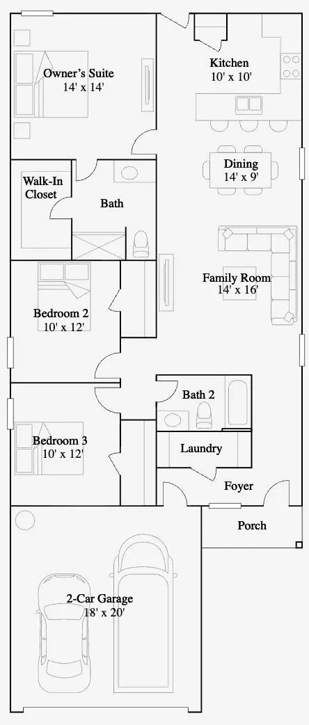 Floorplan - 18816 Loom Dr, Conroe, TX 77306 photo 1 of 1