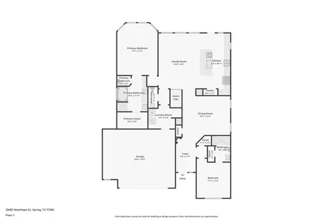 Floorplan - 29482 Westhope Dr, Spring, TX 77386 photo 1 of 2