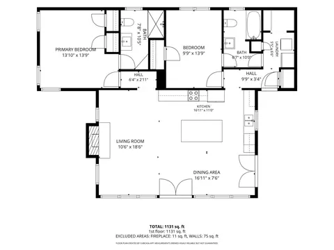 Floorplan - 1445 Tara Dr, Trinity, TX 75862 photo 3 of 4