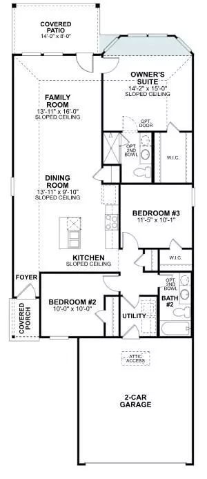 Floorplan - 628 Falling Cave Dr, Willis, TX 77378 photo 1 of 1