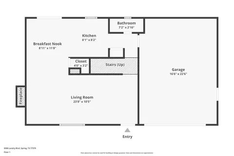 Floorplan - 9506 Landry Blvd, Spring, TX 77379 photo 2 of 3