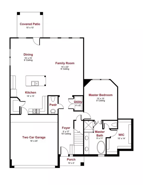 Floorplan - 2421 Cindy Ct, Conroe, TX 77304 photo 4 of 6