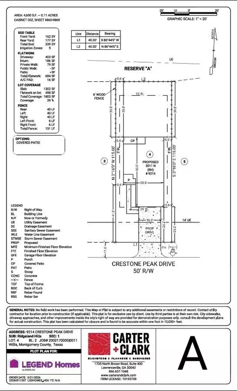 Floorplan - 9214 Crestone Peak Dr, Willis, TX 77318 photo 3 of 3