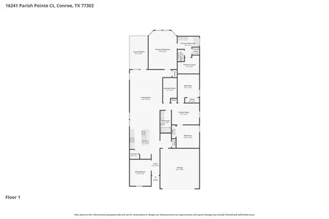 Floorplan - 16281 Parish Pointe Ct, Conroe, TX 77302 photo 2 of 2