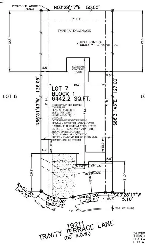 Floorplan - 19211 Trinity Terrace Ln, Spring, TX 77379 photo 5 of 5