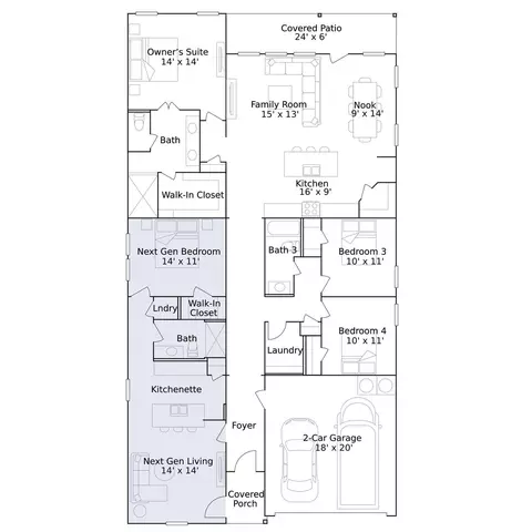 Floorplan - 2715 Chippewa Rd, Bryan, TX 77807 photo 1 of 1