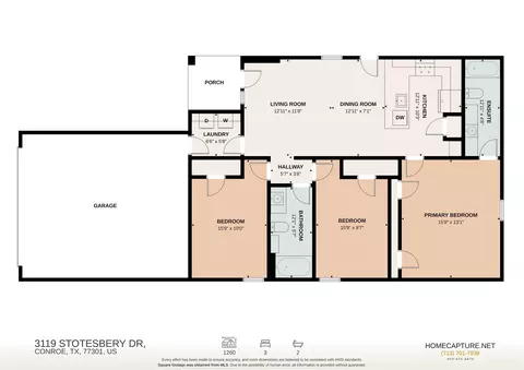 Floorplan - 3119 Stotesbery Dr, Conroe, TX 77301 photo 1 of 1