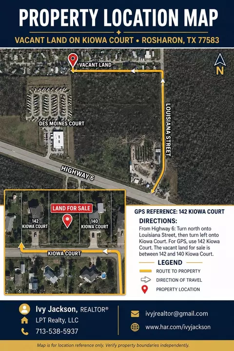 lot22 E 2 Kiowa Ct, Rosharon, TX 77583