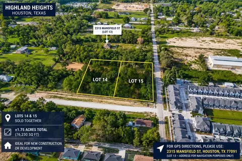 lot14 And 15 Mansfield St, Houston, TX 77091