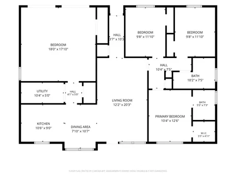 Floorplan - 707 Hildred Ave, Conroe, TX 77303 photo 1 of 1