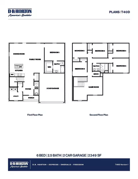 Floorplan - 934 Sutherland Falls St, Conroe, TX 77303 photo 1 of 1