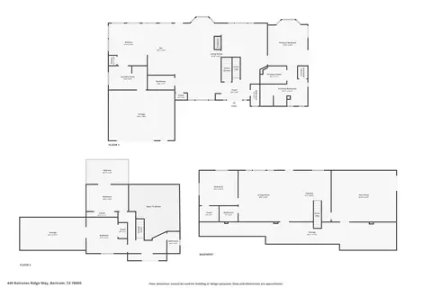 Floorplan - 440 Balcones Ridgeway, Bertram, TX 78605 photo 1 of 1