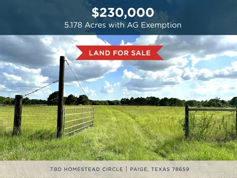 tbd Homestead Cir, Paige, TX 78659