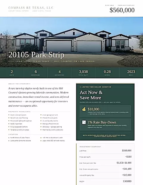 20105 Park Strip St #A - B, Lago Vista, TX 78645