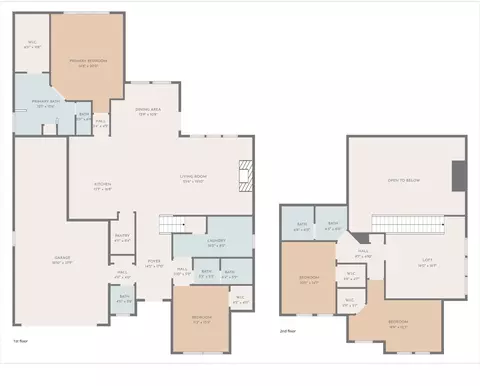 Floorplan - 594 Baretta Loop, Buda, TX 78610 photo 1 of 1
