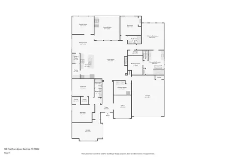 Floorplan - 130 Firethorn Loop, Bastrop, TX 78602 photo 1 of 1