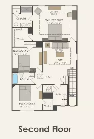 Floorplan - 5217 Monarda Mint Dr, Austin, TX 78754 photo 2 of 2