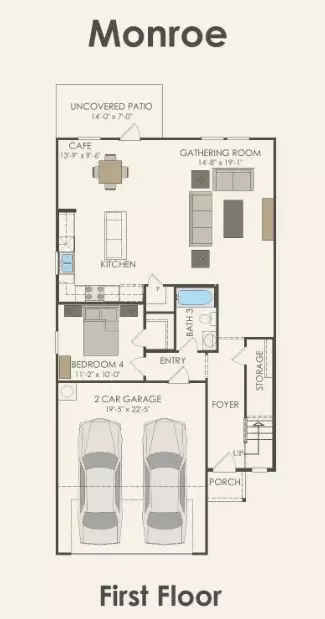 Floorplan - 5217 Monarda Mint Dr, Austin, TX 78754 photo 1 of 2
