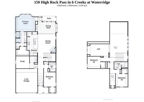 Floorplan - 150 High Rock Pass, Kyle, TX 78640 photo 1 of 1