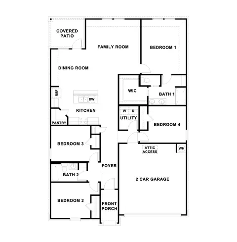 Floorplan - 135 Morning Glory Loop, Kyle, TX 78640 photo 1 of 1