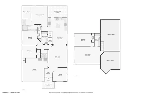Floorplan - 2336 Lyla Ln, Leander, TX 78641 photo 3 of 3