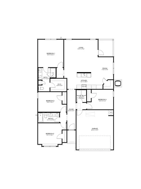 Floorplan - 584 Gus Loop, Georgetown, TX 78626 photo 1 of 1